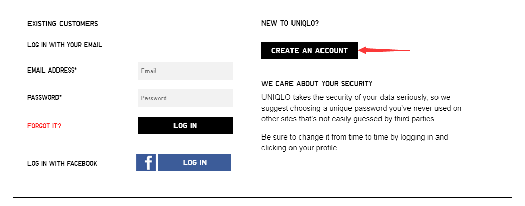 Uniqlo优衣库美国官网登录or注册